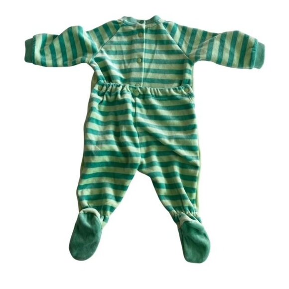 Chicco New Green Striped Bear Sleeper Size 3 Months - Picture 6 of 8